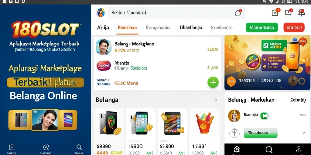 Antarmuka pengguna 180SLOT yang intuitif dan mudah digunakan.