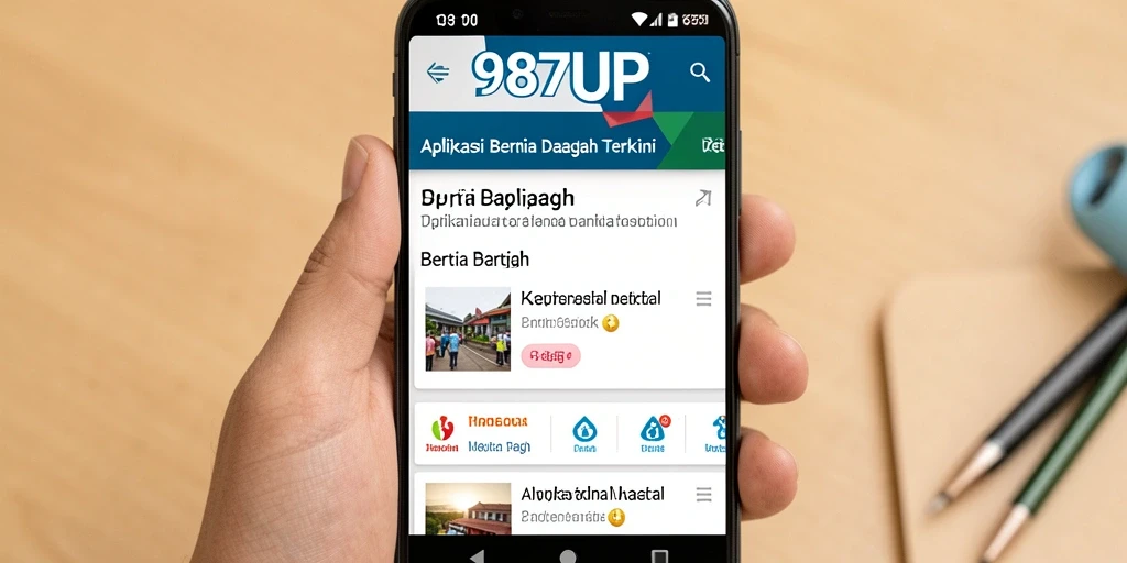 Tampilan antarmuka 987UP yang modern dan informatif.