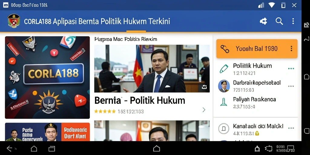 Antarmuka aplikasi CORLA188 yang modern dan informatif.