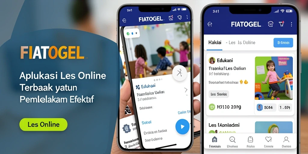 Antarmuka FIATOGEL yang ramah pengguna untuk Les Online.