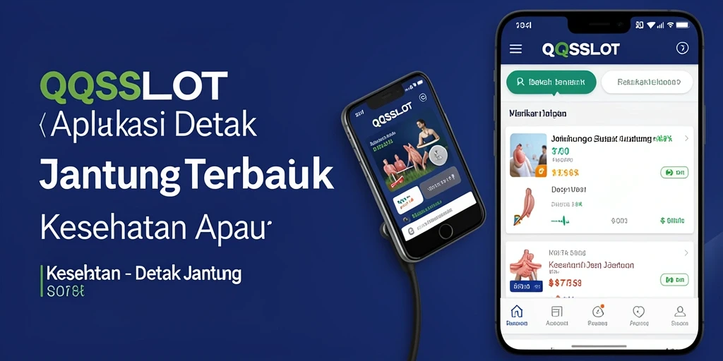 Antarmuka aplikasi QQSLOT untuk pemantauan detak jantung secara real-time.