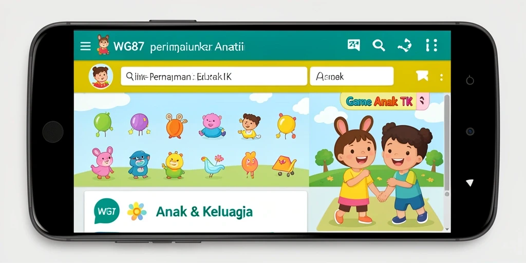 Screenshot antarmuka pengguna WG87 yang menarik dan interaktif.