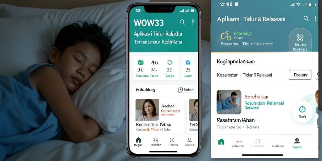 Tampilan antarmuka WOW33 yang menenangkan dan user-friendly.