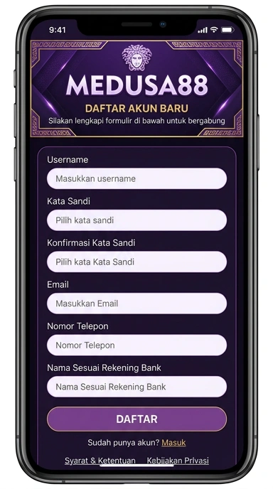 Panduan Registrasi Akun Baru Medusa88 untuk Android